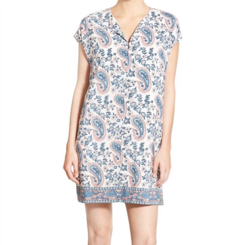 MADEWELL Flora Silk Tunic Dress EUC
